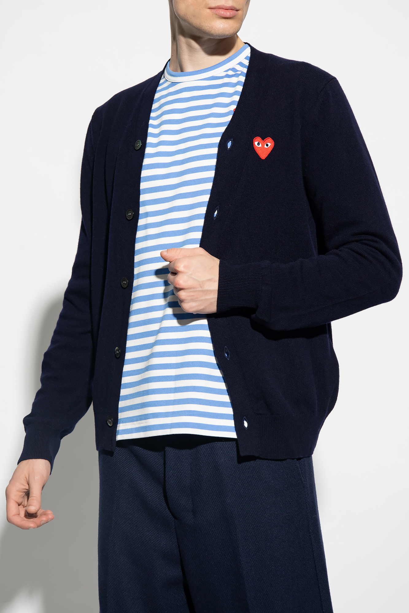 Comme des garcons play men's clearance cardigan